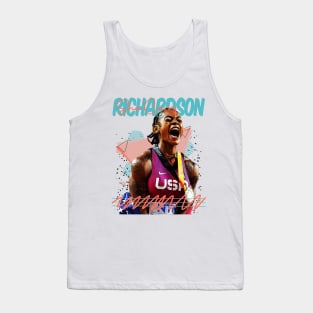 Retro Vintage sha carri richardson Fan Art Design Tank Top